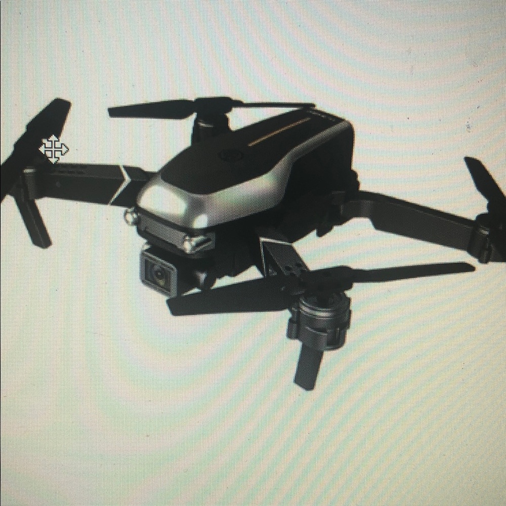 4k Foldable Quadcopter Black and Silver Drone. Gesture Control & Dual Camera